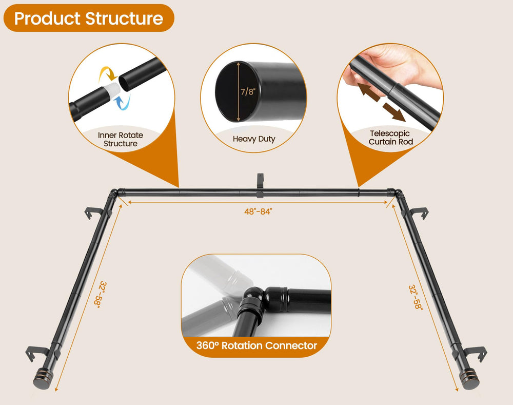HOTOZON tringle comparée à règle montrant dimensions ajustables