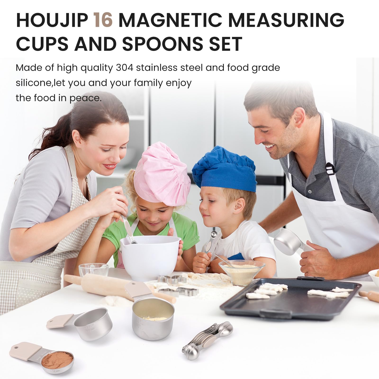 HOUJIP détail des marquages permanents sur inox, lecture facile et durable