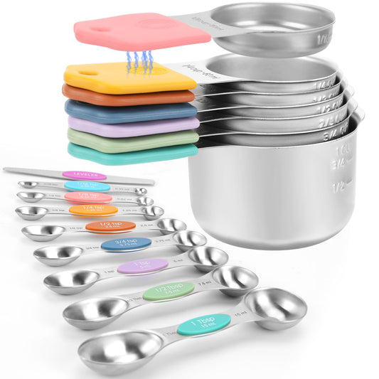 HOUJIP set face avant montrant les 16 pièces et rangement compact