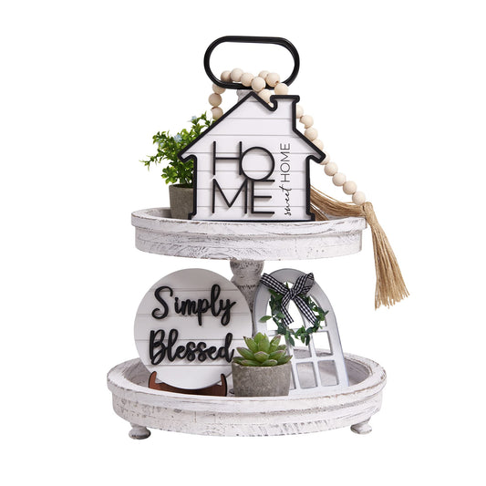 Houmury ensemble complet visible sur plateau montrant harmonie décorative