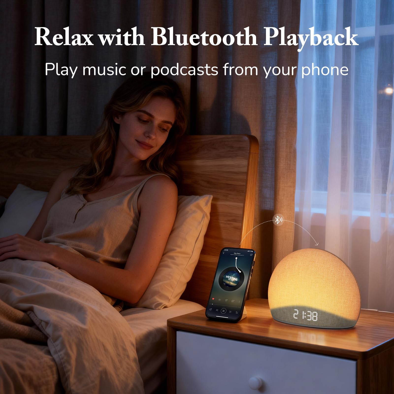 HOUSBAY affichage dimmable réduit la luminosité pour minimiser les perturbations nocturnes