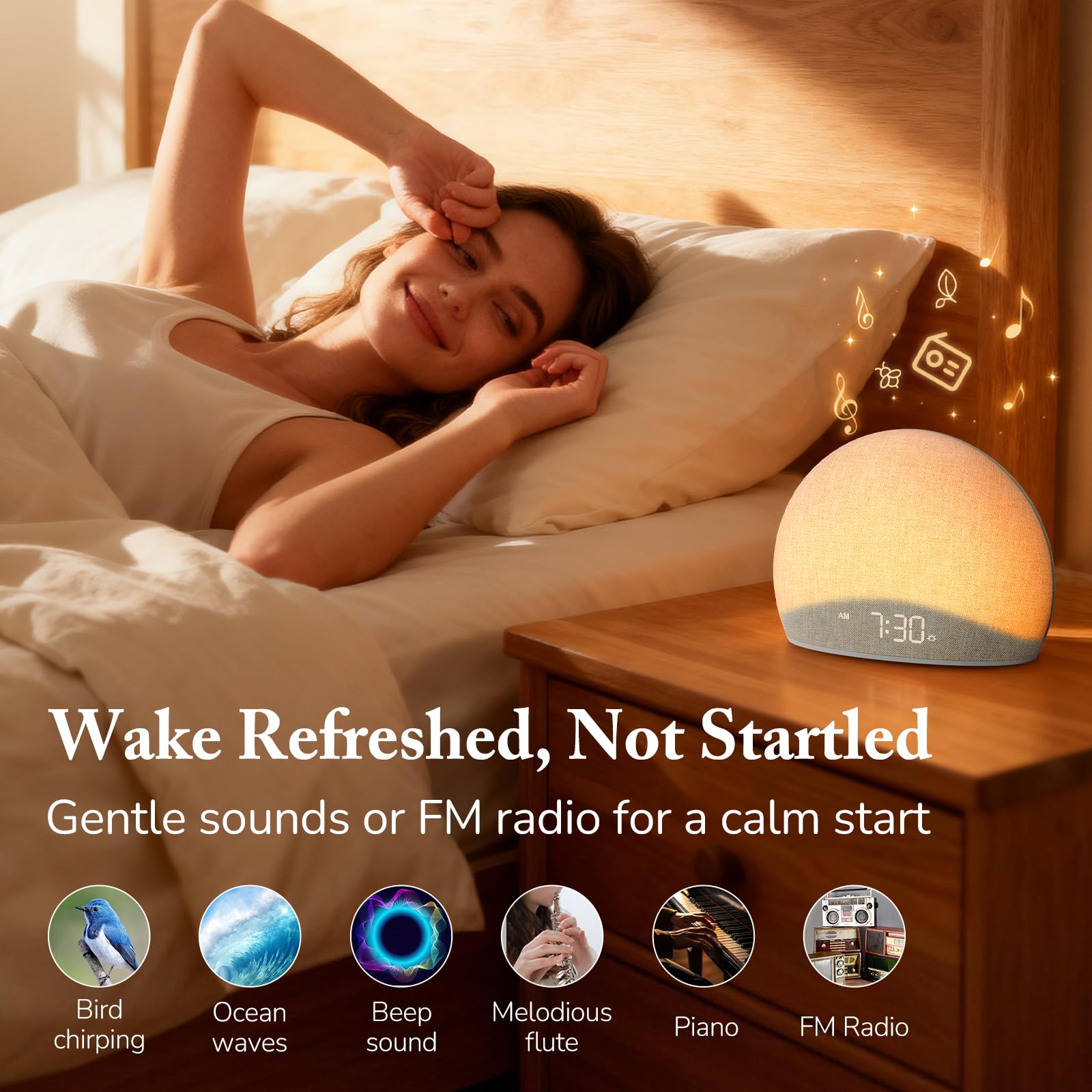 HOUSBAY haut-parleur Bluetooth en cours de diffusion pour relaxer avant de dormir
