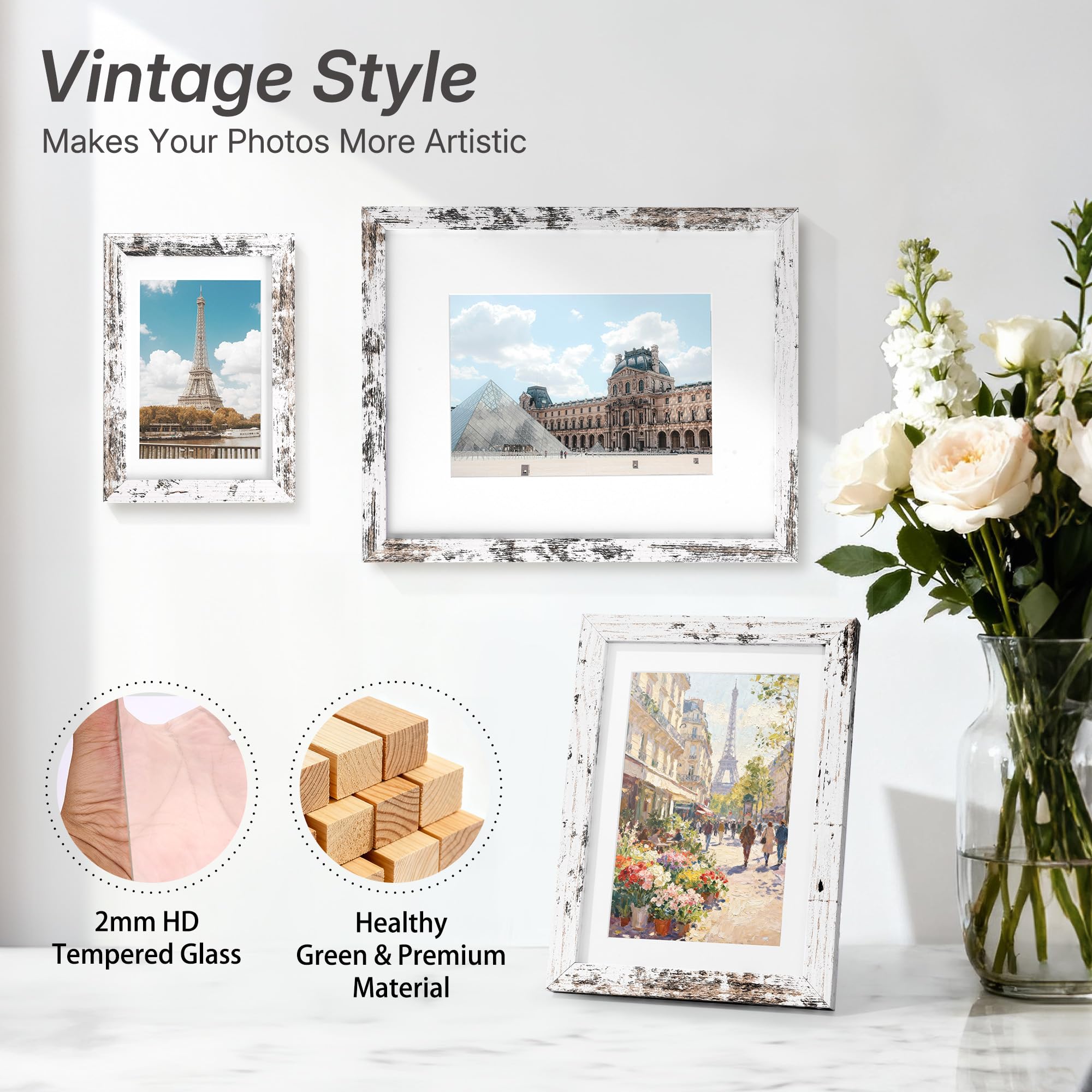 HOUSE DAY texture blanc vieilli et grain de bois pour effet chaleureux