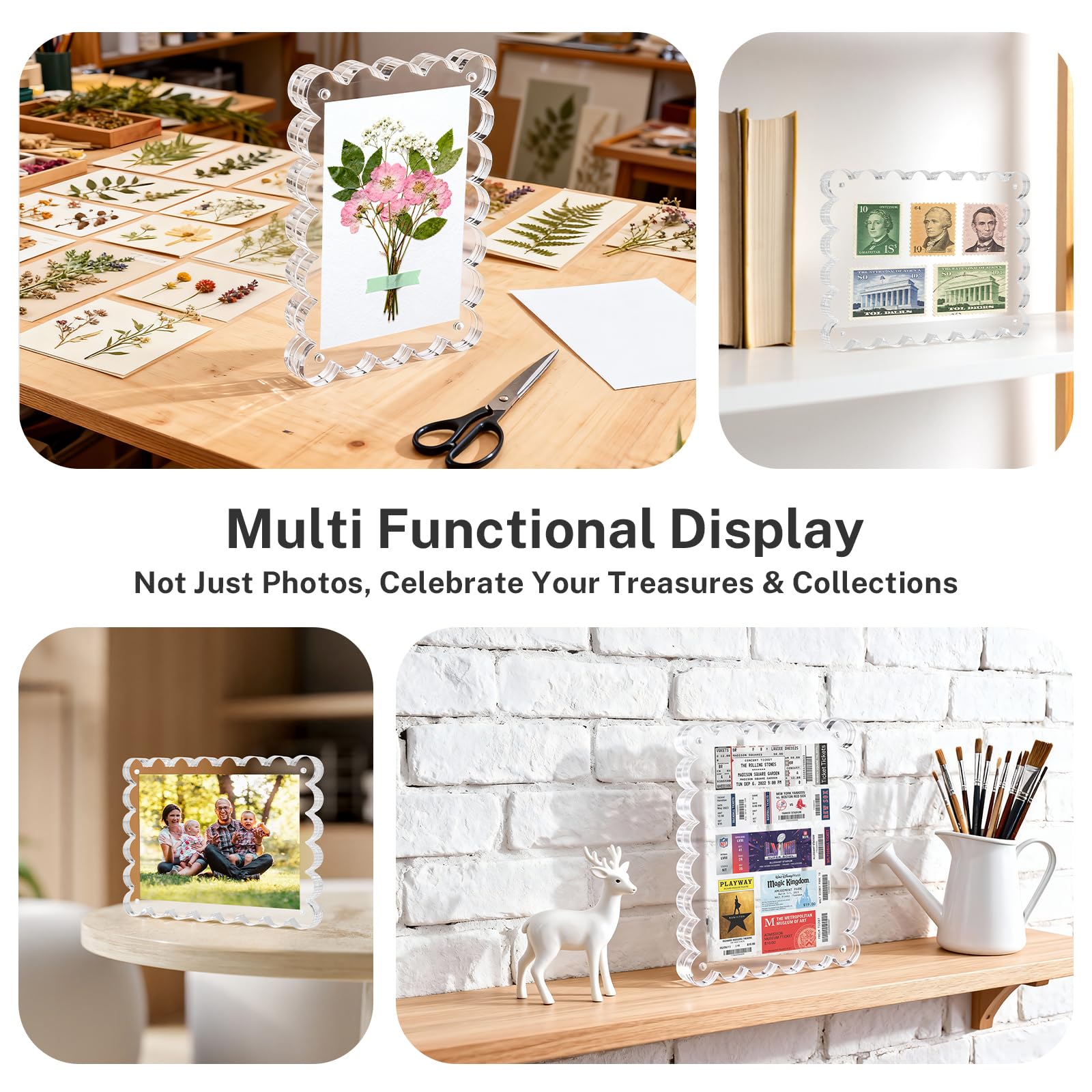 HOUSE DAY lot de trois cadres 5x7 présentation cadeau polyvalente