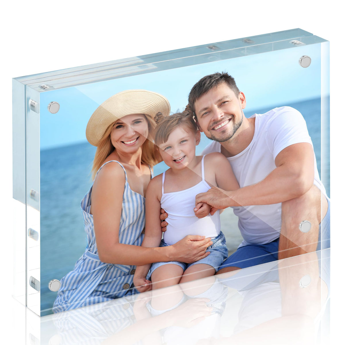 HOUSE DAY cadre acrylique face avant montrant photo nette et moderne