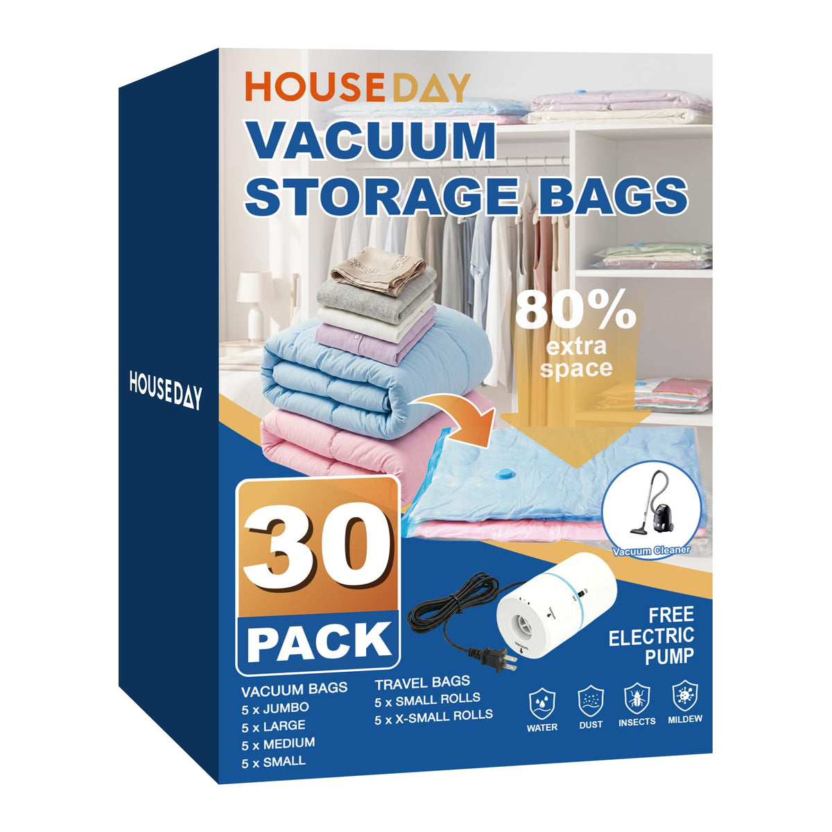 HOUSE DAY emballage avant montrant le coffret complet et gain de place