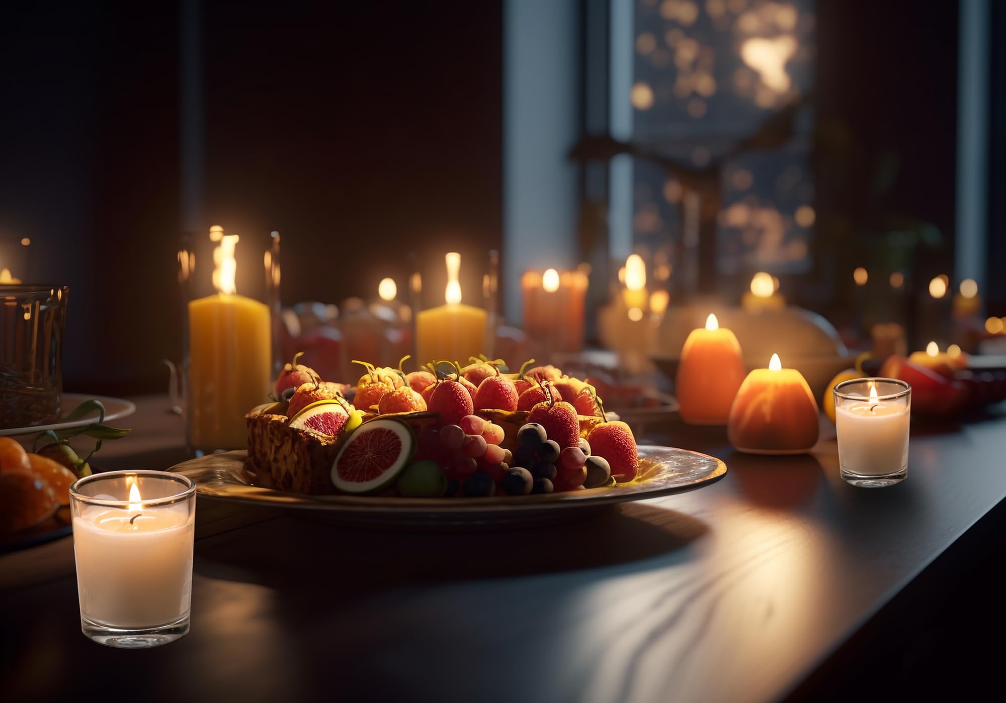 Housecret table de restaurant éclairée, lumière douce et élégante