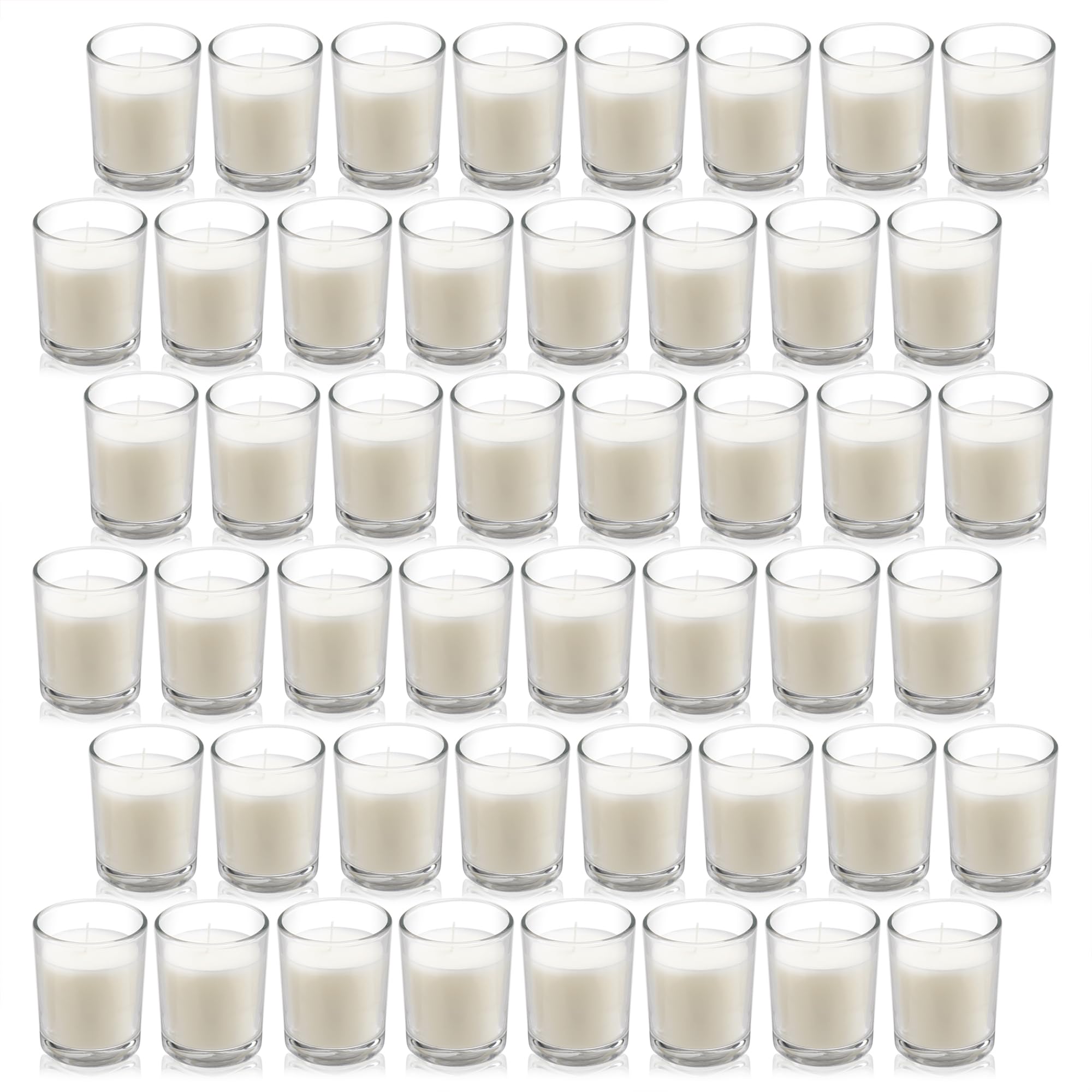 Housecret bougie votive en verre face, éclairage décoratif durable