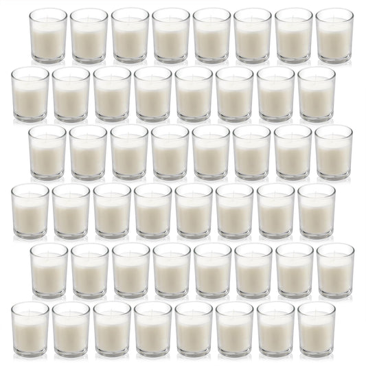 Housecret bougie votive en verre face, éclairage décoratif durable