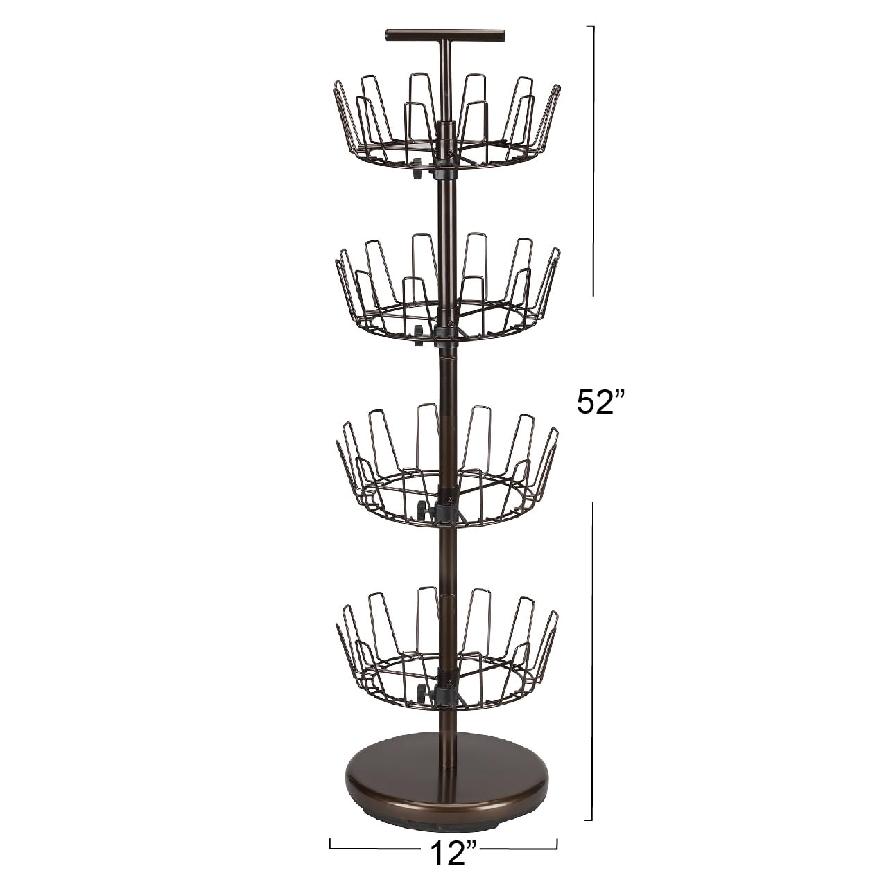 Household Essentials gros plan des niveaux tournants montrant organisation facile