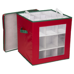 Household Essentials face avant avec panneau clair montrant les ornements, organisation visible