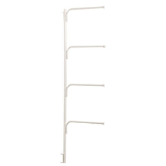 Household Essentials Hinge It face du support blanc montrant quatre barres, rangement compact