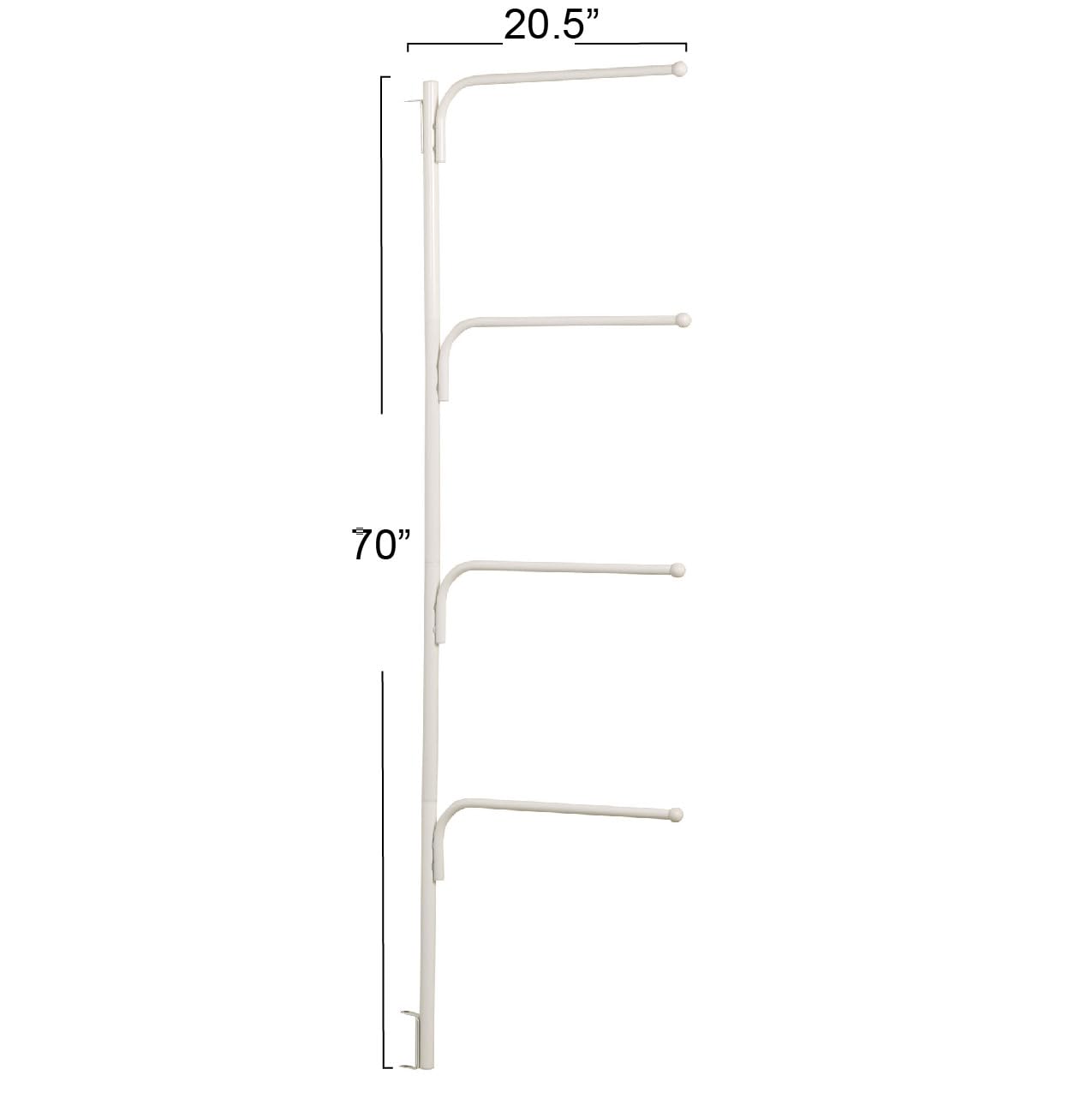 Household Essentials Hinge It en usage dans une petite salle de bain familiale, organise serviettes