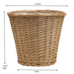 Household Essentials gros plan tressage en saule montrant solidité artisanale