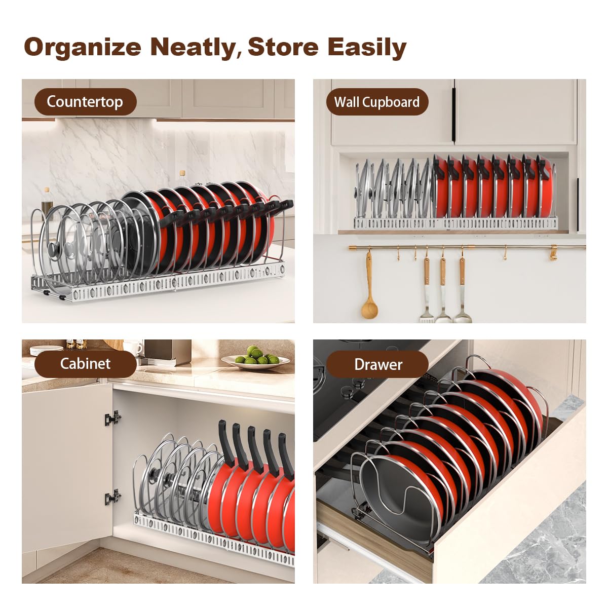 Housolution deux racks séparés pour rangement flexible et répartition
