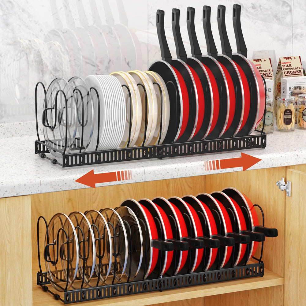 Housolution vue avant du rack noir montrant rangement structuré et gain de place