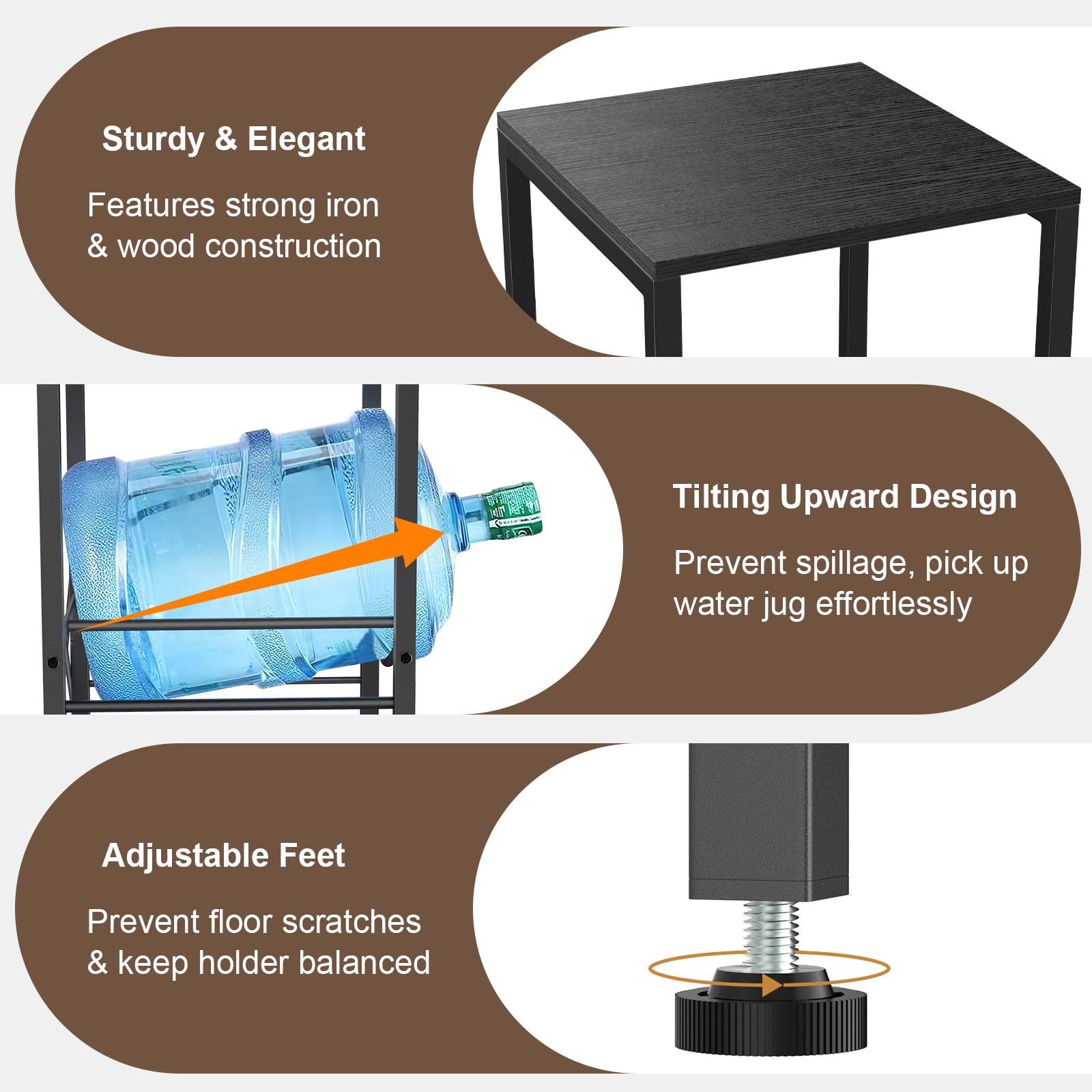 Housolution pied réglable en gros plan protégeant le sol et stabilisant