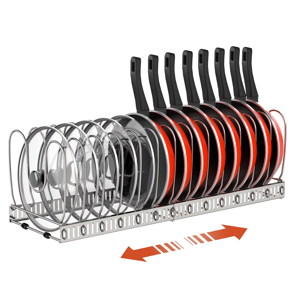 Housolution vue avant du range-casseroles robuste facilitant l'organisation