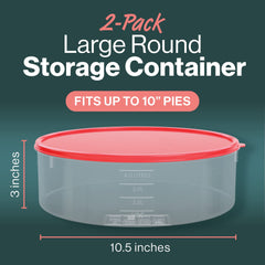 HOUZZKINGZ USA contenant fermé transportant une tarte, sécurité pendant le trajet