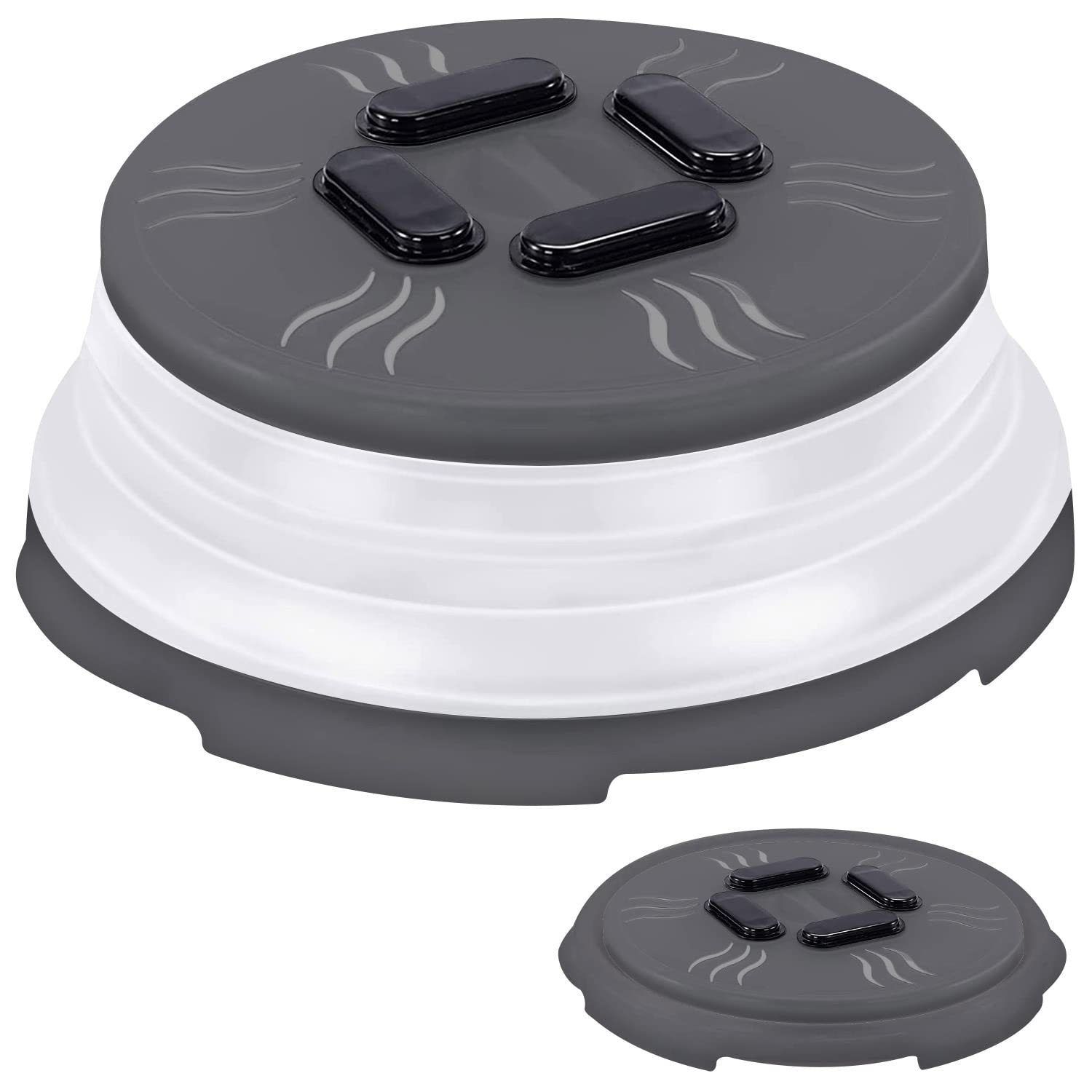 HOVER COVER vue avant du couvercle montrant la surface transparente et protection anti-éclaboussures