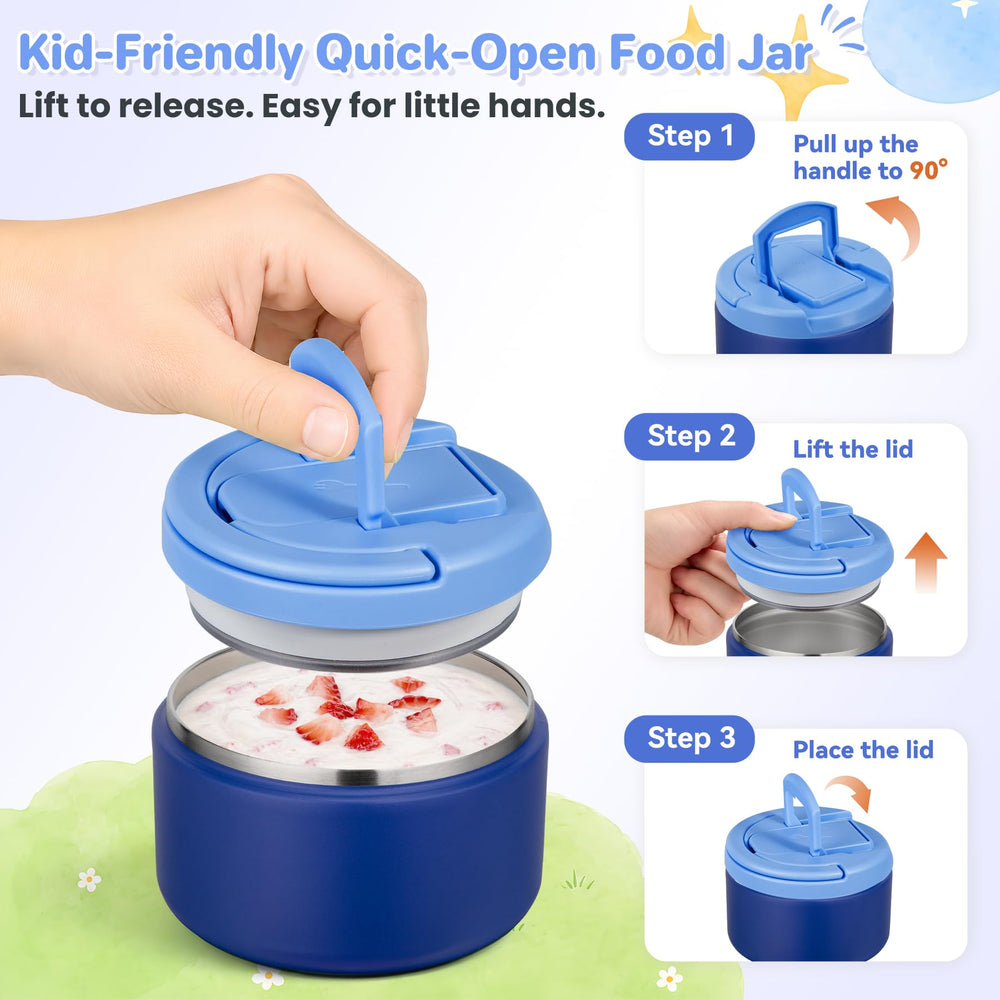 Howeemo boîte bento fermée avec loquet enfant facile à ouvrir