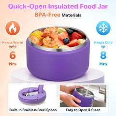 Howeemo boîte 4 compartiments remplie pour repas équilibré à emporter