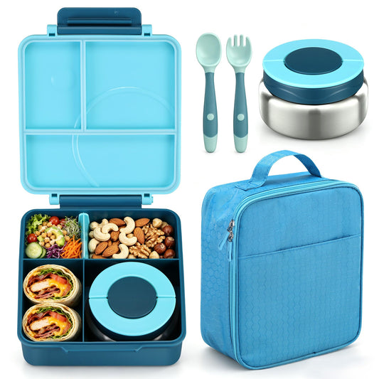 Howeemo boîte bento face avant montrant fermeture étanche pour transport sûr