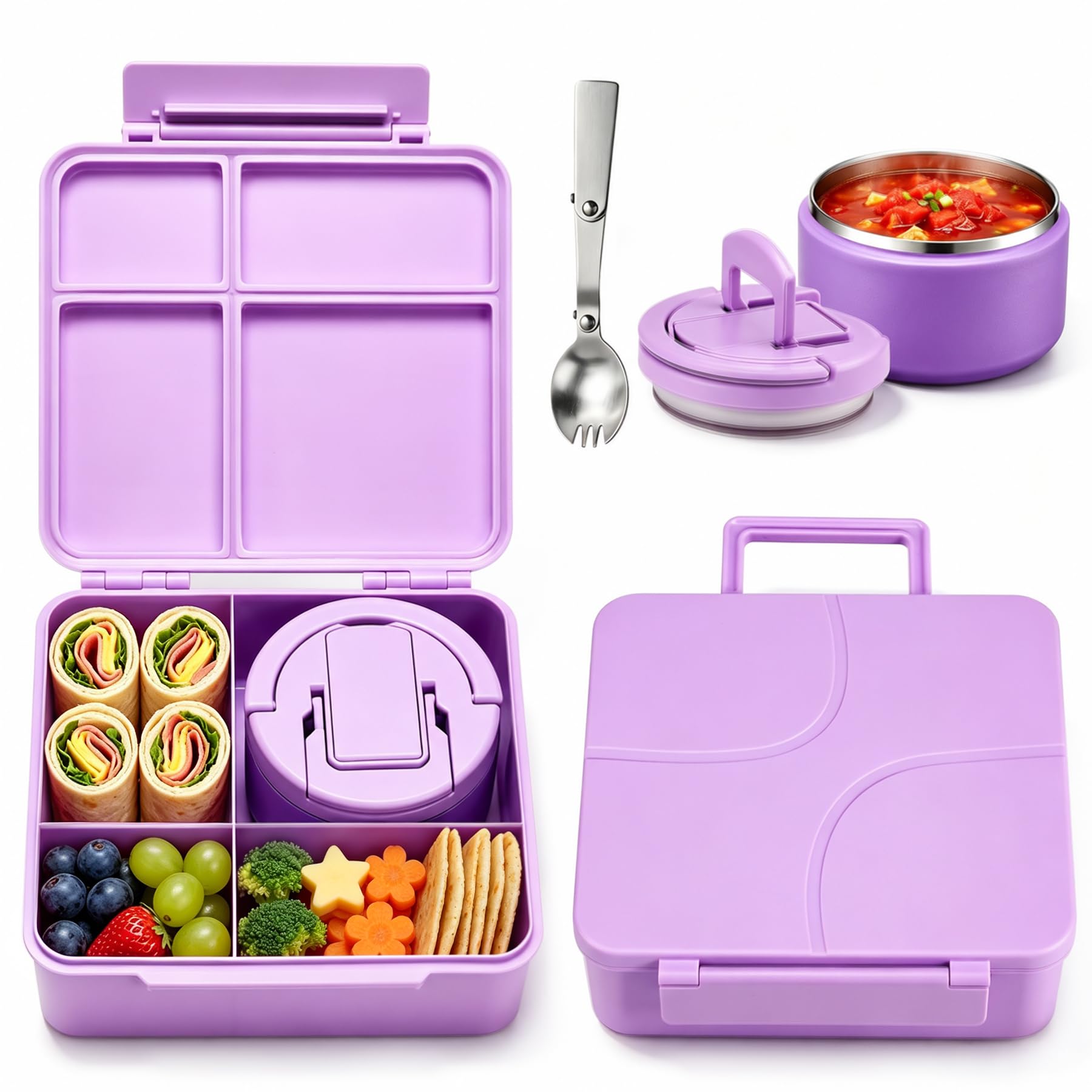 Howeemo boîte bento ouverte montrant étanchéité et praticité