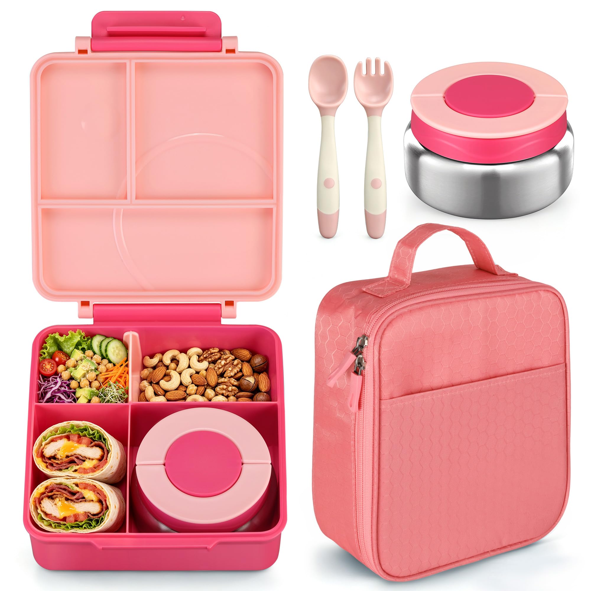 Howeemo boîte bento ouverte montrant compartiments et étanchéité pratique