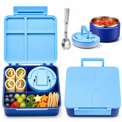 Howeemo boîte bento face ouverte montrant compartiments et organisation pratique