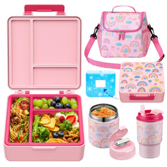 Howeemo boîte bento face avant colorée montrant étanchéité et design pratique