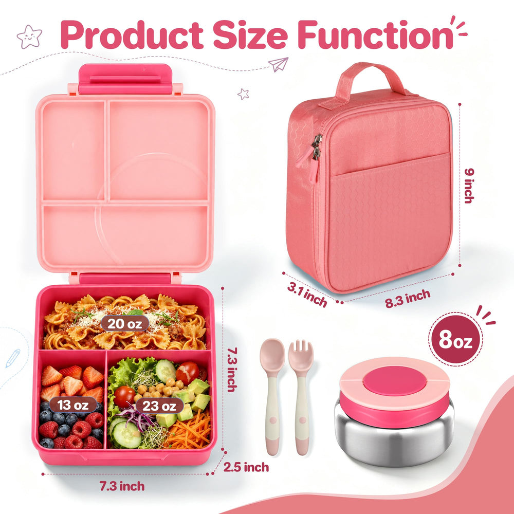 Howeemo boîte bento remplie déjeuner équilibré séparation sans mélange