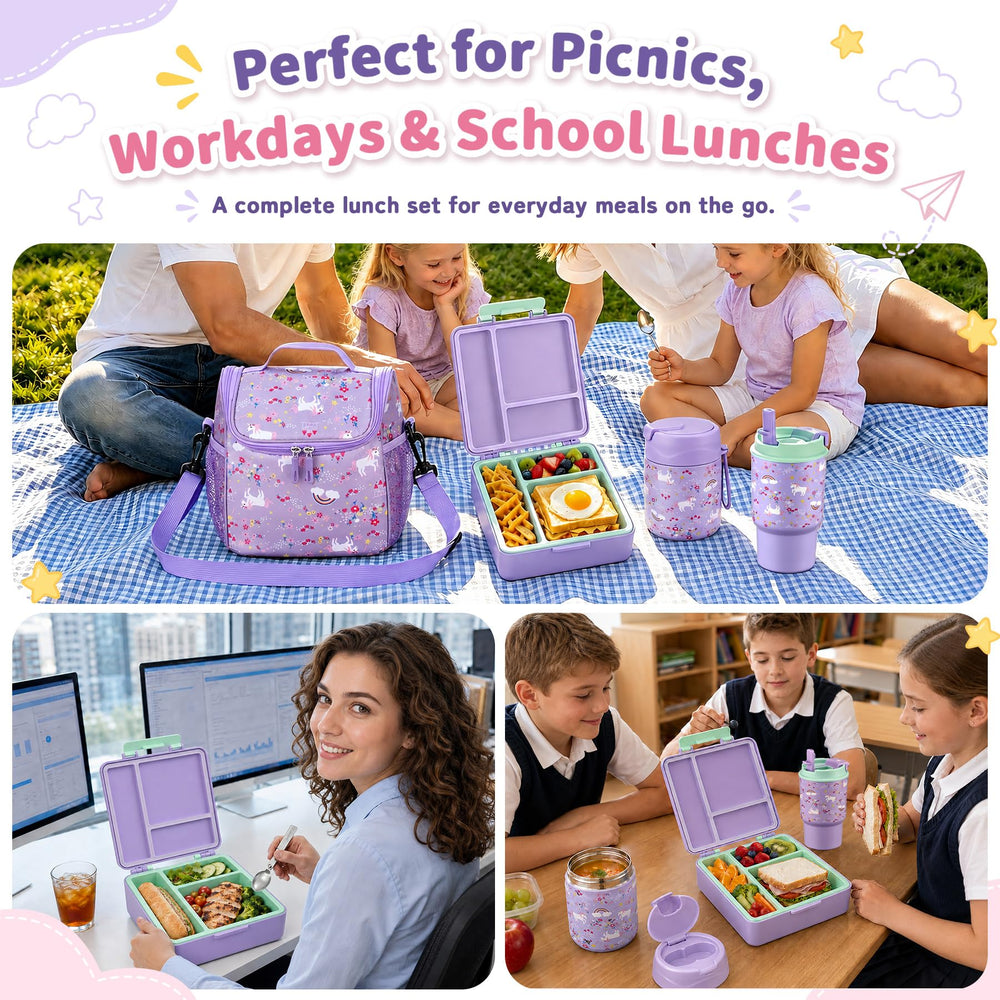 Howeemo mise en situation pique‑nique parent et enfant transportant le coffret pratique