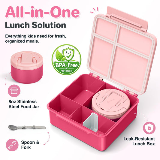 Howeemo thermos 8oz gros plan du bouchon verrou offrant sécurité