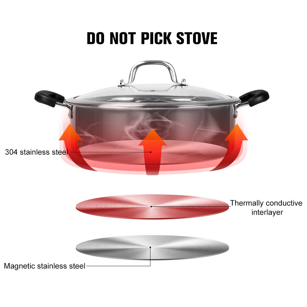 HOXHA pot en usage sur table shabu shabu pour repas convivial