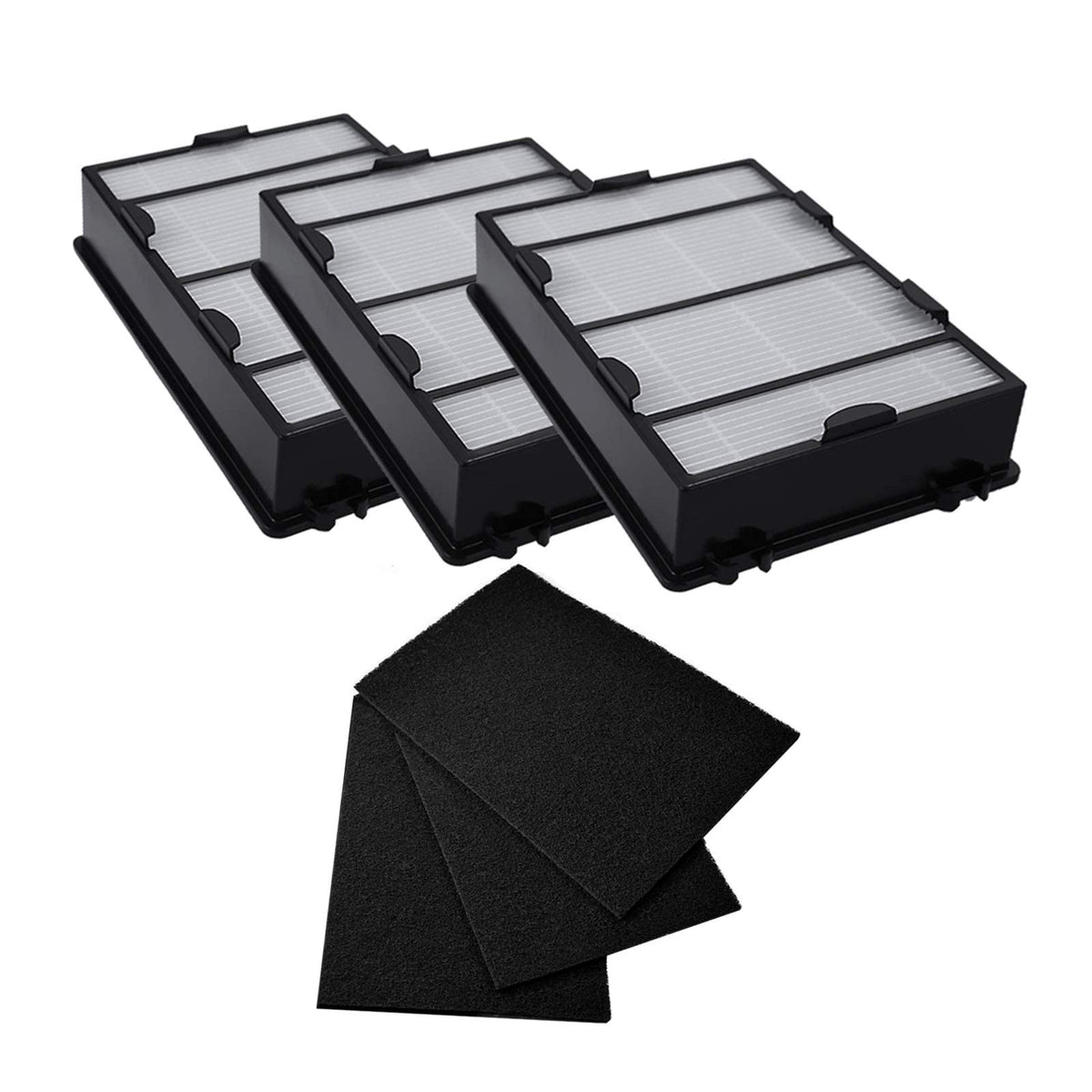 Hoypeyfiy emballage avant montrant le kit 3 filtres HAPF600 et 3 préfiltres, solution pratique