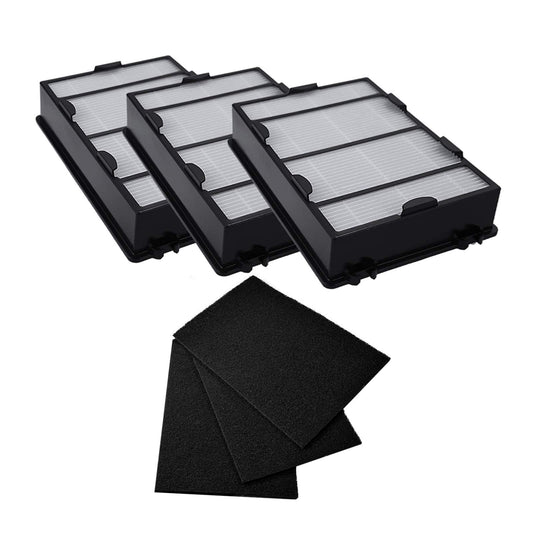 Hoypeyfiy emballage avant montrant le kit 3 filtres HAPF600 et 3 préfiltres, solution pratique