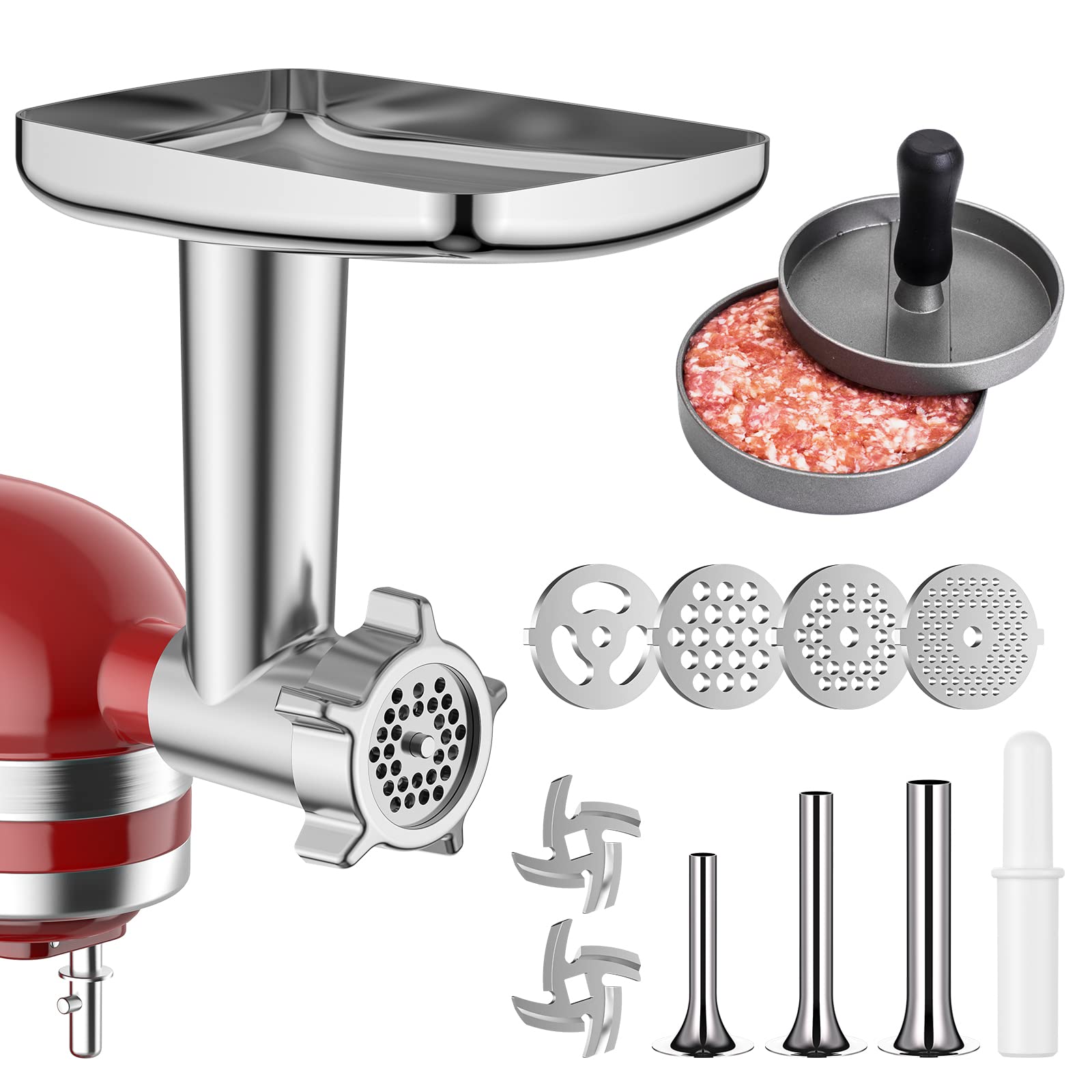 HOZODO broyeur face avant fixé sur KitchenAid, montage stable et professionnel