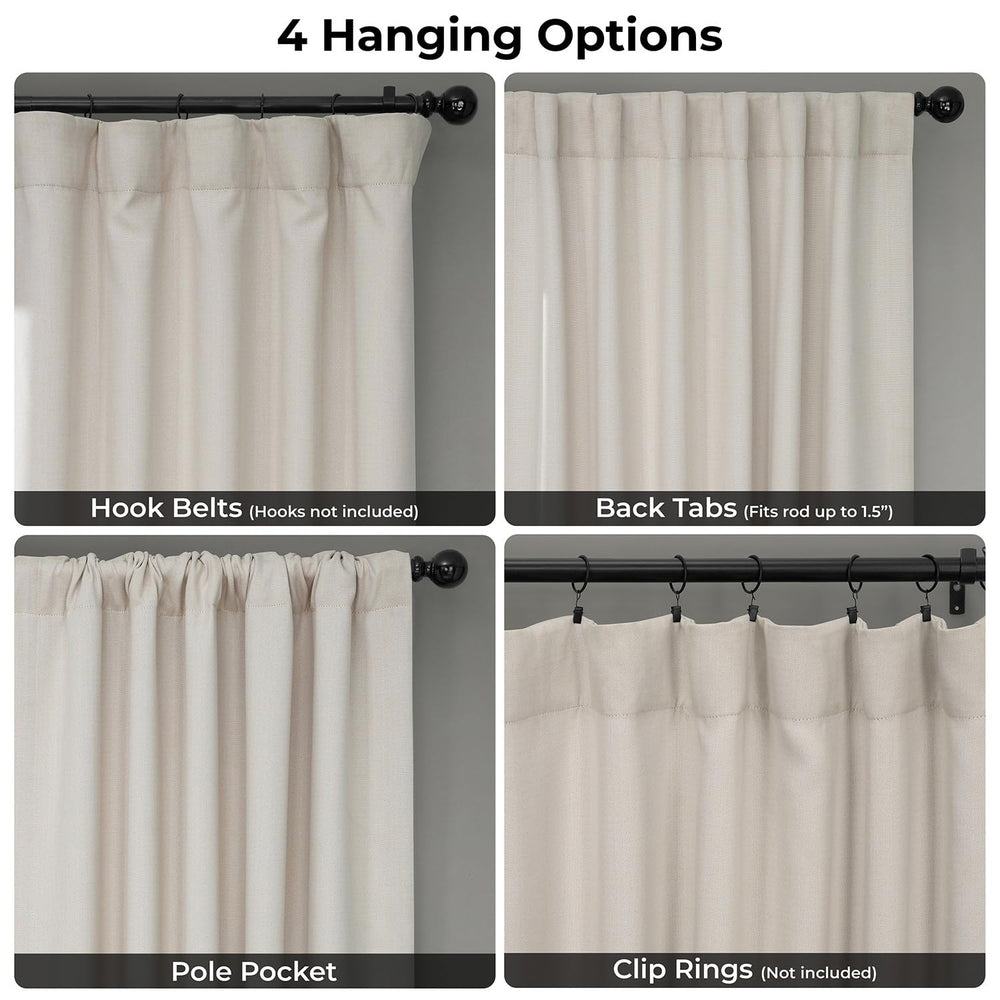 HPD Half Price Drapes panneau installé en salon créant ambiance accueillante