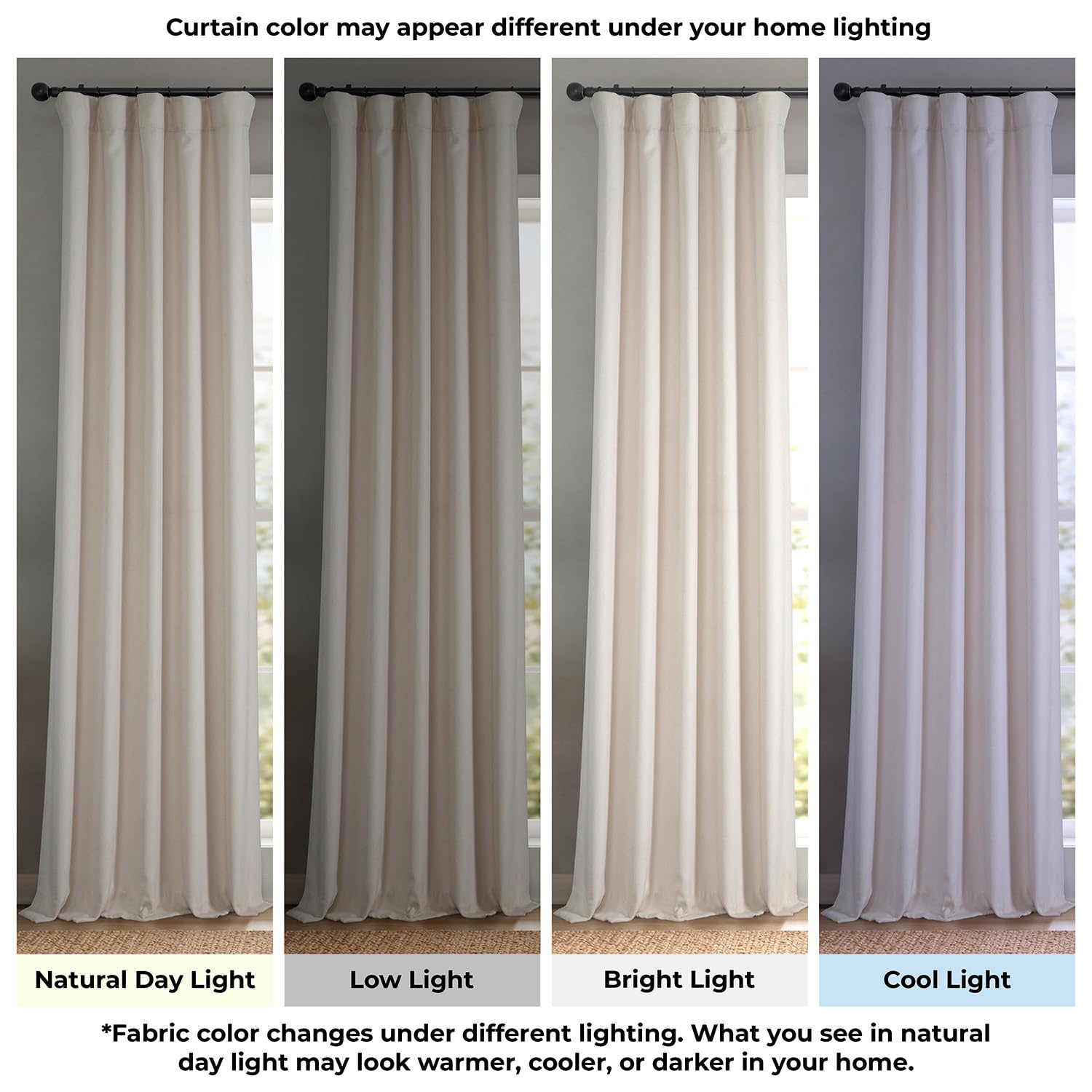 HPD Half Price Drapes poche et annelets pour une installation simple