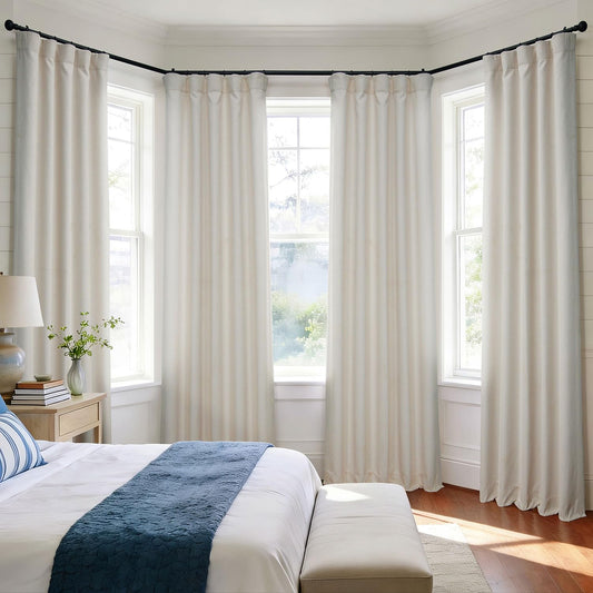 HPD Half Price Drapes gros plan texture faux linen pour un aspect naturel