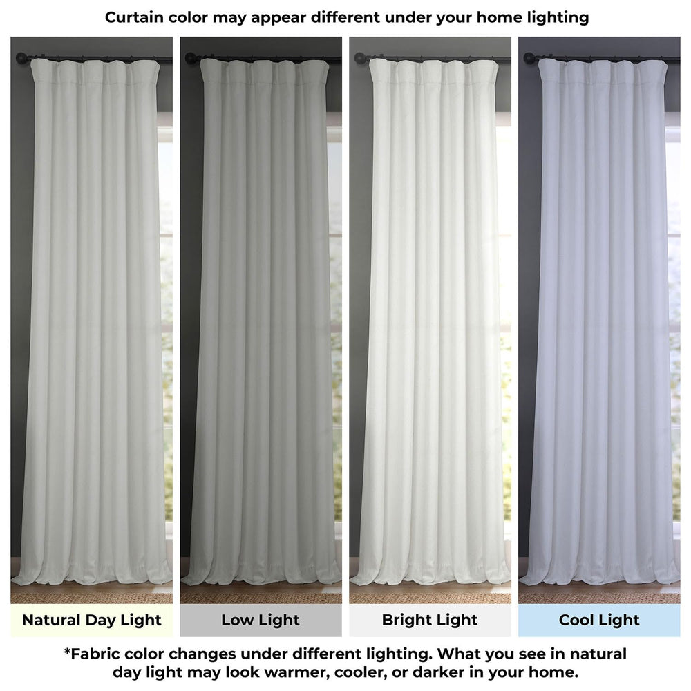 HPD Half Price Drapes tête du rideau montrant poche et pattes arrière pratiques