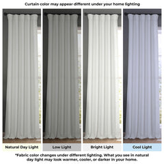 HPD Half Price Drapes tête du rideau montrant poche et pattes arrière pratiques
