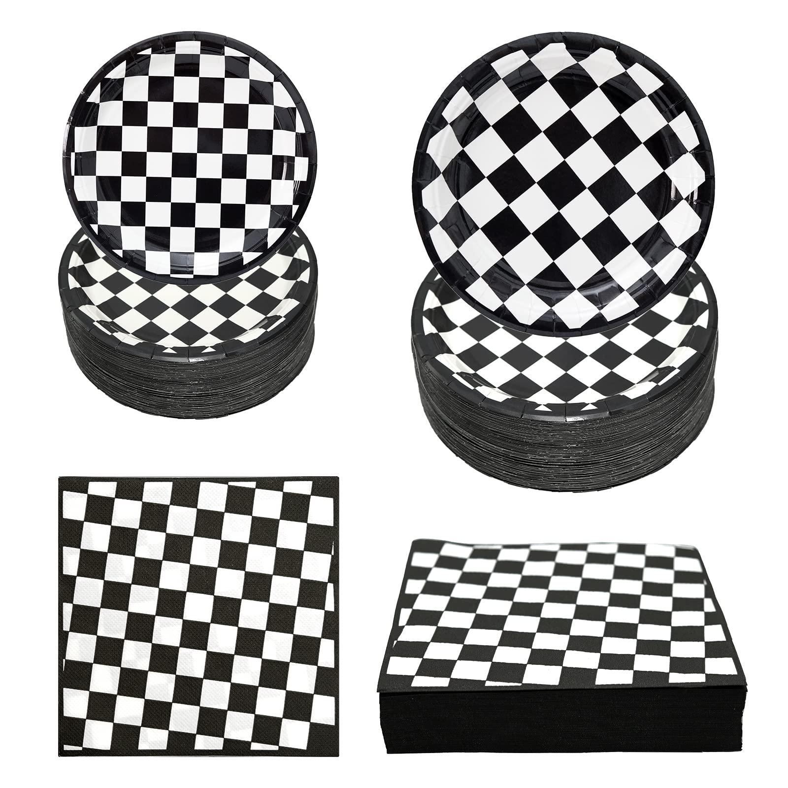 Hpscdyo assiette principale voitures de course vue frontale, table festive
