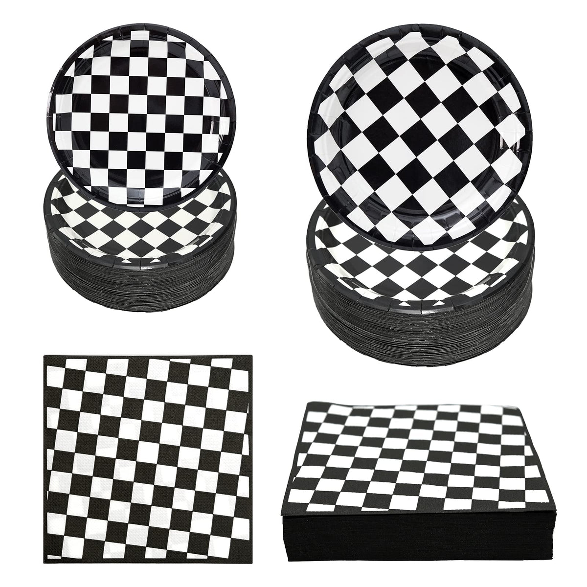 Hpscdyo assiette principale voitures de course vue frontale, table festive