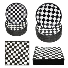 Hpscdyo assiette principale voitures de course vue frontale, table festive