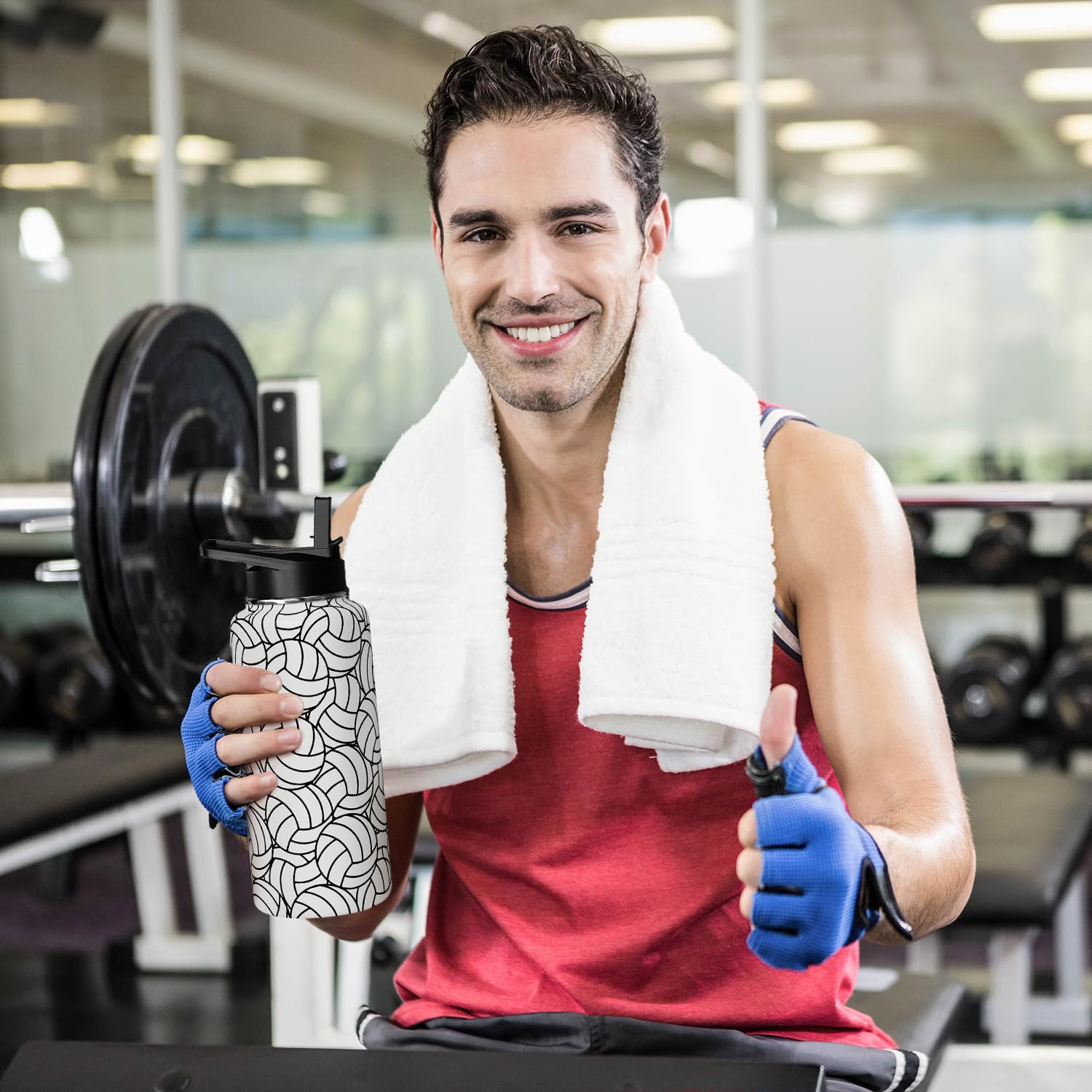 Hqhzaha gourde sur terrain montrant usage sportif et style supporter