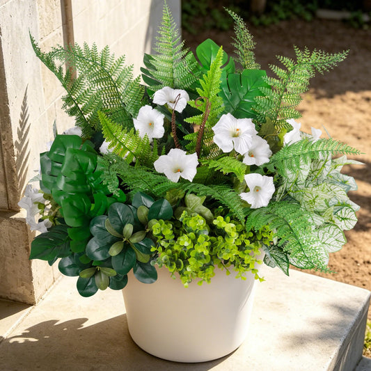 Hrobek bouquet complet idéal pour jardinière, look réaliste sans entretien