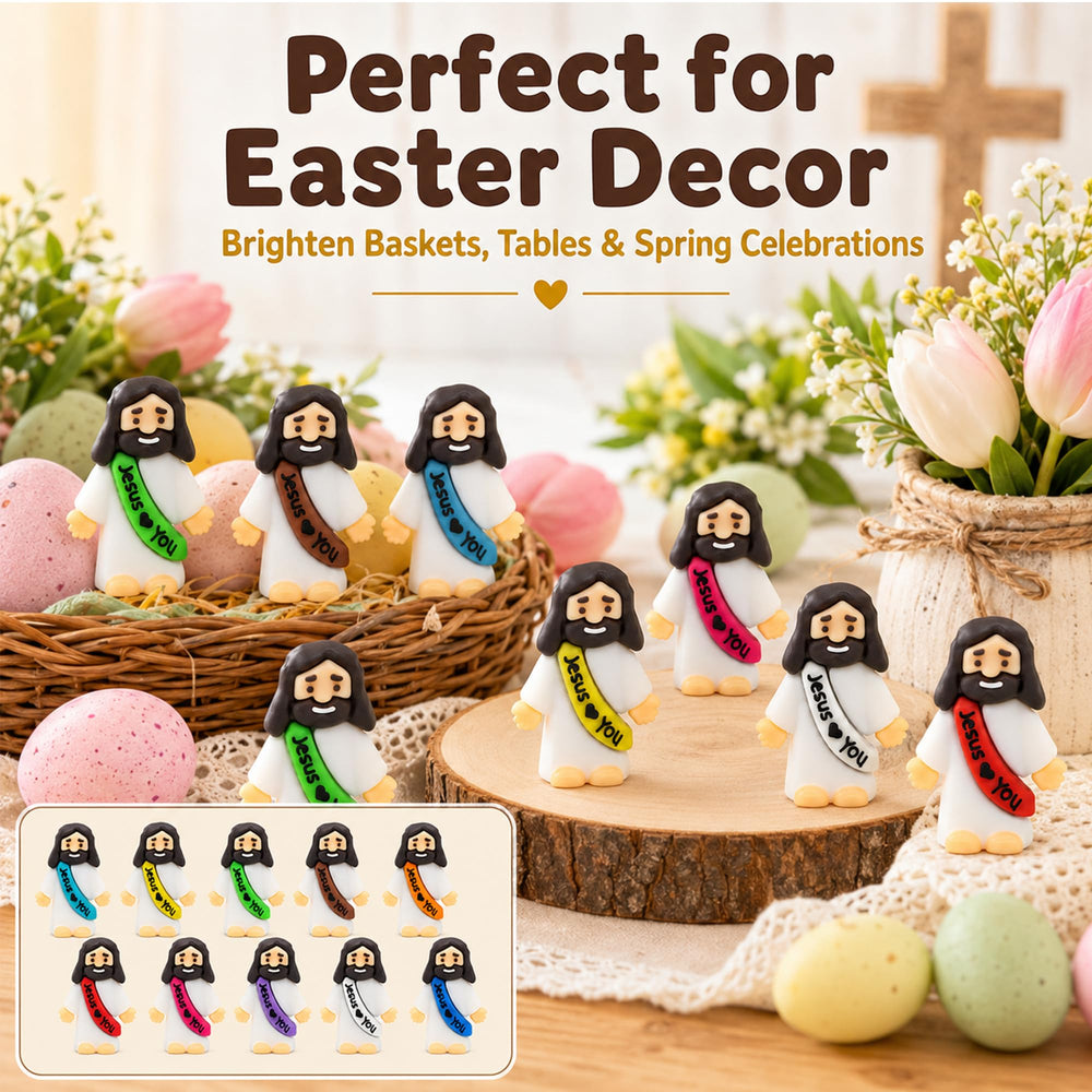 HSDJLXZ plusieurs figurines disposées sur une table de fête, ambiance religieuse