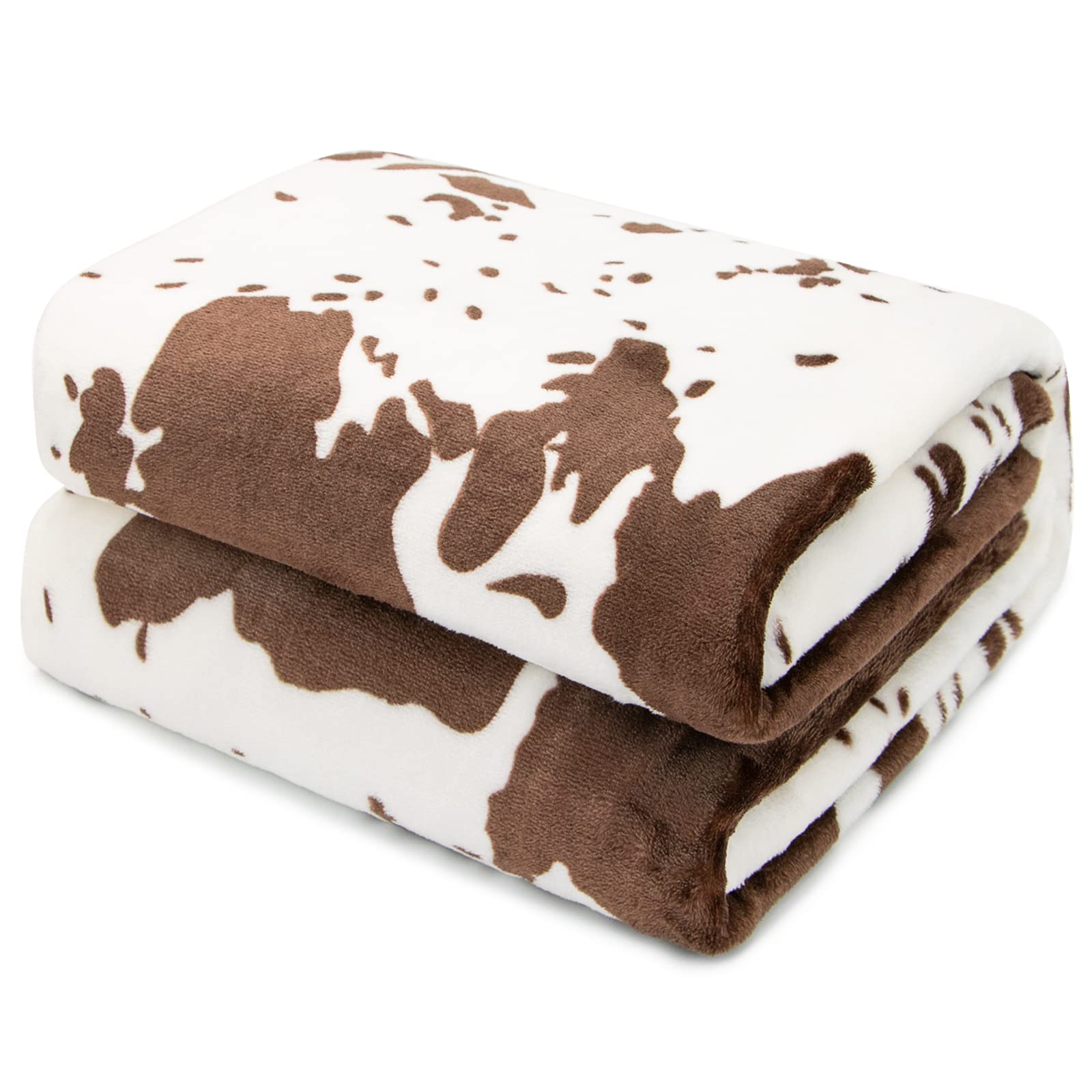 HSEEC plaid vache sur canapé, ajoute confort esthétique au salon